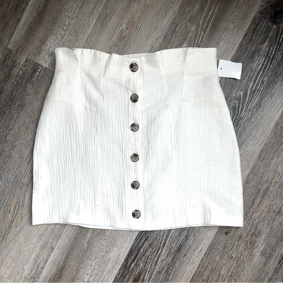 NWT Topshop button front mini skirt - Picture 1 of 7